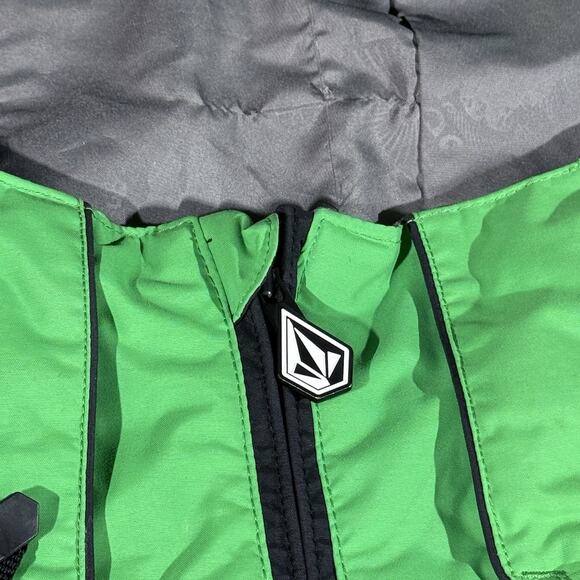 Volcom Nimbus Snowboard Ski Green White Black Blast Jacket Men M Hooded G065008 - Picture 15 of 16